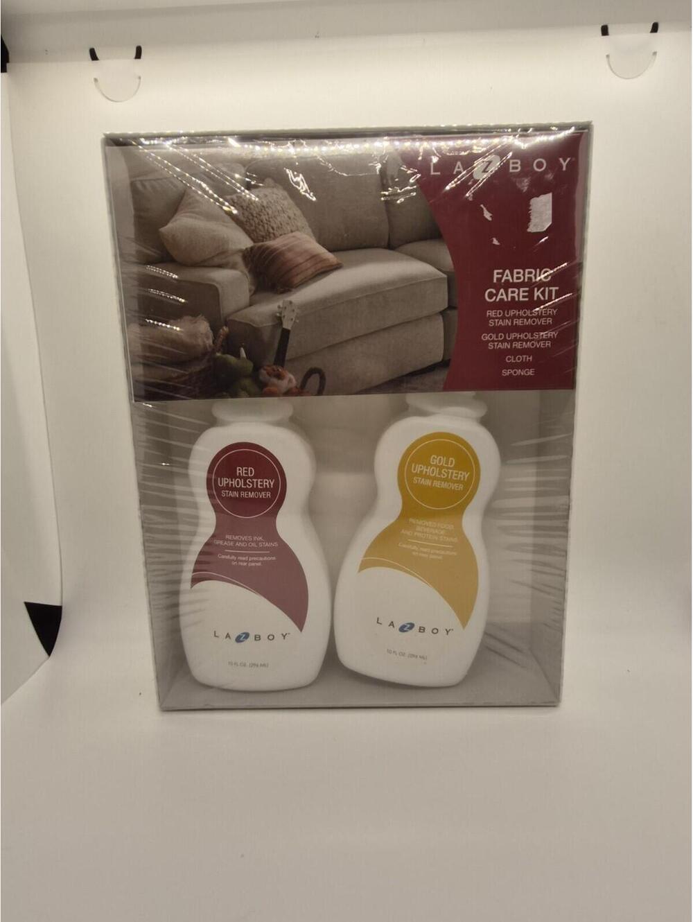Pack Of Two Lazy Boy Fabric Care Kit Gold And Red Upholstery